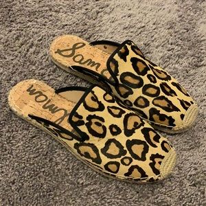 Sam Edelman leopard mules